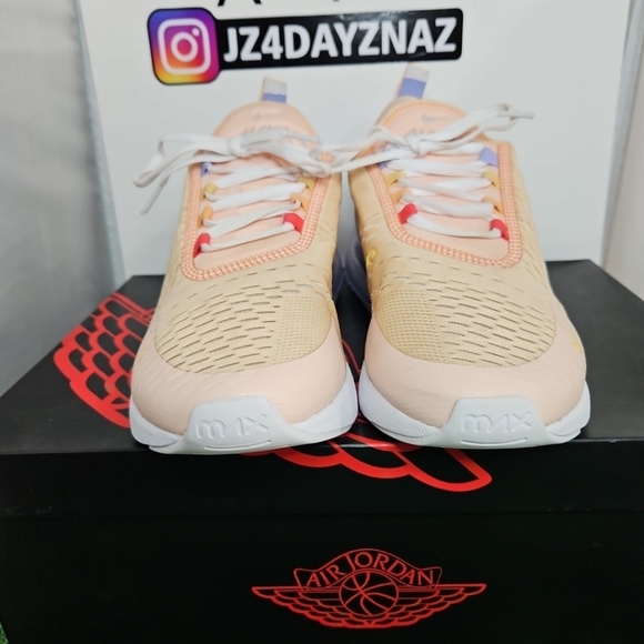 Nike Air Max 270 Washed Coral & White - WMN. SIZE 9 (7.5 MEN) CW5589 600 CLEAN - Picture 5 of 15